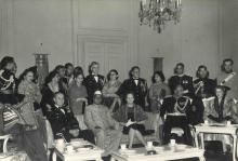 President Dr. Rajendra Prasad with General and Mrs. Maxwell D. Taylor and other guests at a Tea Party, Rashtrapati Bhavan