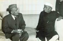 President Dr. Rajendra Prasad with H.E. the Governor General of Pakistan at Rashtrapati Bhavan