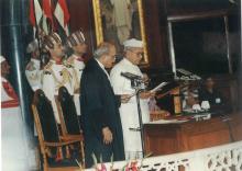 Swearing-in-Ceremony of Dr. Shankar Dayal Sharma as the President of India at Parliament House