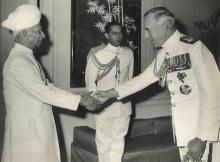 President Dr. Radhakrishnan with Earl Mountbatten of Burma