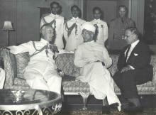 President Dr. Radhakrishnan with Earl Mountbatten of Burma