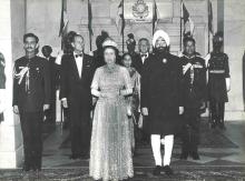 President Giani Zail Singh hosting Banquet in honour of H.M. Queen Elizabeth