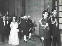 President Giani Zail Singh hosting Banquet in honour of H.M. Queen Elizabeth