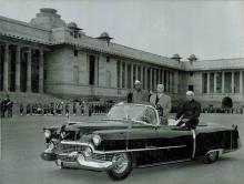 The President of USSR, the President of India and the Prime Minister arriving at Rashtrapati Bhavan