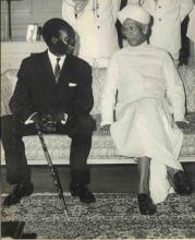 President Dr. Radhakrishnan with Prime Minister of Uganda, Dr. Milton Obote