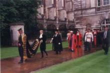 Proceeding for the Senate Hall led by Chancellor Prince Phillip Duke of Edin Borough, Cambridge