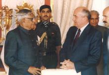 President R. Venkataraman calling on H.E. Mr. M. S. Gorbachev, Kremlin, Moscow