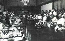 President Gaini Zail Singh at the Governors' Conference at Rashtrapati Bhavan