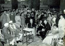 President Dr. Rajendra Prasad at a reception given to the delegates of the Indian Science Congress at Rashtrapati Bhavan