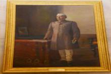 Life Size painting of Dr. Rajendra Prasad displayed in the Ganatantra Mandap