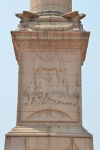 Bas Relief on the Japiur Column sculpted by Charles Sargeant Jagger