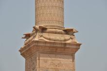 Imperial eagles embellishing the four corners of Jaipur Column